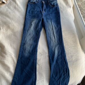 SHEIN Dark Blue Flare Jeans